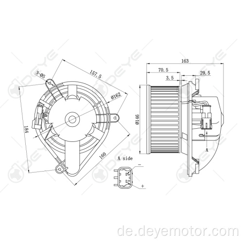 Heißer verkaufender universeller Autogebläsemotor für RENAULT